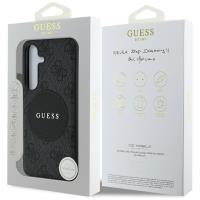 Guess 4G Round Patch Classic Logo MagSafe - Etui do Samsung Galaxy S25+ (czarny)