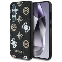 Guess 4G Printed Colored Peony Pattern MagSafe - Etui do Samsung Galaxy S25 (czarny) Guess 4G Printed Colored Peony Pattern MagSafe - Etui do Samsung Galaxy S25 (czarny)