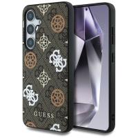 Guess 4G Printed Colored Peony Pattern MagSafe - Etui do Samsung Galaxy S25 (brązowy) Guess 4G Printed Colored Peony Pattern MagSafe - Etui do Samsung Galaxy S25 (brązowy)
