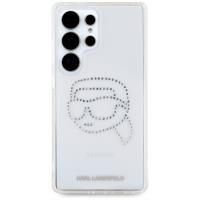 Karl Lagerfeld Rhinestones Karl Head Logo - Etui Samsung Galaxy S25 Ultra (przezroczysty)