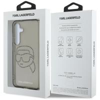 Karl Lagerfeld Rhinestones Karl Head Logo - Etui Samsung Galaxy S25 (czarny)