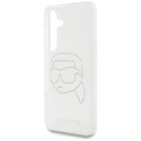 Karl Lagerfeld Rhinestones Karl Head Logo - Etui Samsung Galaxy S25 (przezroczysty)