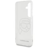 Karl Lagerfeld Rhinestones Karl Head Logo - Etui Samsung Galaxy S25 (przezroczysty)