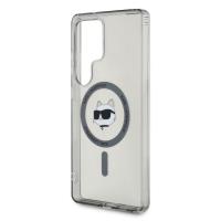 Karl Lagerfeld Button Choupette Head Printed Logo MagSafe - Etui Samsung Galaxy S25 Ultra (czarny)