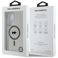 Karl Lagerfeld Button Karl Head Printed Logo MagSafe - Etui Samsung Galaxy S25 Ultra (czarny)