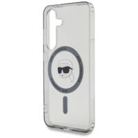 Karl Lagerfeld Button Karl Head Printed Logo MagSafe - Etui Samsung Galaxy S25 (czarny)