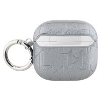 Karl Lagerfeld Monogram Karl & Choupette Head - Etui AirPods 4 (srebrny)