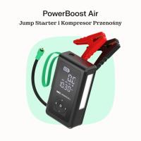 Green Cell - PowerBoost Air Car Jump Starter / Rozrusznik / Latarka / Powerbank do samochodu z kompresorem 8000mAh 1000A