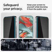 Spigen GLAS.TR EZ FIT Privacy 2-Pack - Szkło hartowane z filtrem prywatyzującym do Google Pixel 9 Pro XL 2 szt