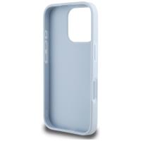 Guess Grained Big 4G Logo Small Classic Logo - Etui do iPhone 16 Pro (niebieski)