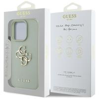 Guess Grained Big 4G Logo Small Classic Logo - Etui do iPhone 16 Pro (zielony)