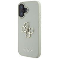 Guess Grained Big 4G Logo Small Classic Logo - Etui do iPhone 16 (zielony)