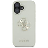 Guess Grained Big 4G Logo Small Classic Logo - Etui do iPhone 16 (zielony)