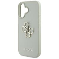 Guess Grained Big 4G Logo Small Classic Logo - Etui do iPhone 16 (zielony)