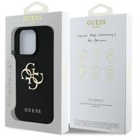 Guess Grained Big 4G Logo Small Classic Logo - Etui do iPhone 16 Pro Max (czarny)