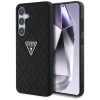 Guess Hot Stamp 4G Pattern Triangle Metal Logo - Etui do Samsung Galaxy S25 (czarny)