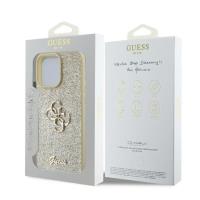 Guess Fixed Glitter Big 4G - Etui iPhone 16 Pro (złoty)