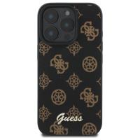 Guess Peony Script MagSafe - Etui iPhone 16 Pro Max (czarny)