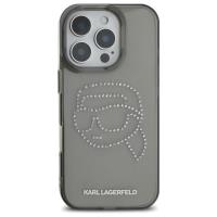 Karl Lagerfeld IML Rhinestones Karl Head - Etui do iPhone 16 Pro Max (czarny)