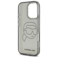 Karl Lagerfeld IML Rhinestones Karl Head - Etui do iPhone 16 Pro Max (czarny)