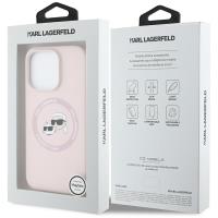 Karl Lagerfeld Silicone Double Heads And Circle MagSafe - Etui do iPhone 16 Pro Max (różowy)