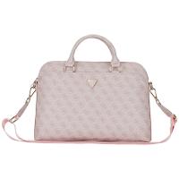 Guess 4G Zipper Pocket Triangle Logo - Torba na notebooka 15" (różowy)