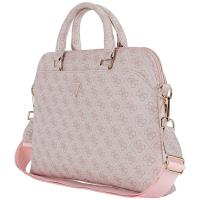 Guess 4G Zipper Pocket Triangle Logo - Torba na notebooka 15" (różowy)