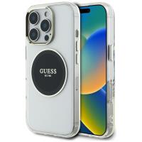 Guess IML Metal Colored Circle Classic Logo MagSafe - Etui do iPhone 16 Pro Max (czarny) Guess IML Metal Colored Circle Classic Logo MagSafe - Etui do iPhone 16 Pro Max (czarny)