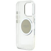 Guess IML Metal Colored Circle Classic Logo MagSafe - Etui do iPhone 16 Pro Max (szary)
