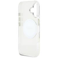 Guess IML Metal Colored Circle Classic Logo MagSafe - Etui do iPhone 16 (biały)