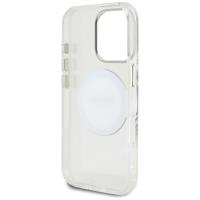 Guess IML Metal Colored Circle Classic Logo MagSafe - Etui do iPhone 16 Pro (biały)