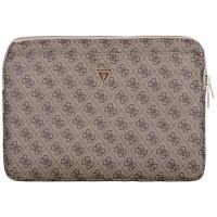 Guess 4G Zipper Pocket Triangle Logo Sleeve - Etui na notebooka 14" (brązowy)