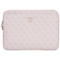 Guess 4G Zipper Pocket Triangle Logo Sleeve - Etui na notebooka 14" (różowy)