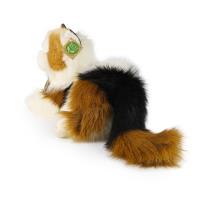 Rappa - Pluszowa realistyczna maskotka Kot Calico leżący 30 cm Eco-Friendly