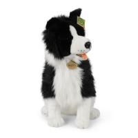 Rappa - Pluszowa realistyczna maskotka Pies Border Collie siedzący 40 cm Eco-Friendly