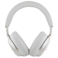 Guess Metal Script Logo - Bezprzewodowe słuchawki nauszne Bluetooth ANC + ENC (beżowy)