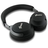 Guess Metal Script Logo - Bezprzewodowe słuchawki nauszne Bluetooth ANC + ENC (czarny)