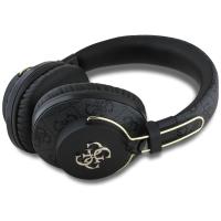 Guess Metal 4G Logo - Bezprzewodowe słuchawki nauszne Bluetooth ENC (czarny)