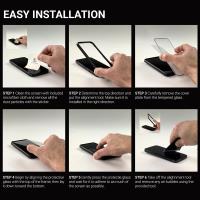Crong Anti-Bacterial 3D Armour Glass - Szkło hartowane 9H na cały ekran iPhone 15 Pro + ramka instalacyjna