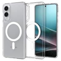 Spigen Ultra Hybrid Mag MagSafe - Etui do Samsung Galaxy S25 Edge (Clear / White) Spigen Ultra Hybrid Mag MagSafe - Etui do Samsung Galaxy S25 Edge (Clear / White)