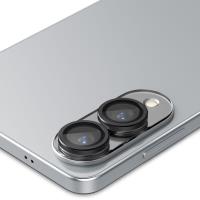 Spigen Optik Pro GLAS.TR EZ Fit Camera Protector 2-Pack - Szkło ochronne na obiektyw do Samsung Galaxy S25 Edge (2 szt)(Czarny)