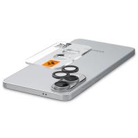 Spigen Optik Pro GLAS.TR EZ Fit Camera Protector 2-Pack - Szkło ochronne na obiektyw do Samsung Galaxy S25 Edge (2 szt)(Czarny)