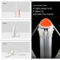Spigen S541W Bluetooth Selfie Stick Tripod - Statyw na smartfon / uchwyt selfie stick (Dune Beige)