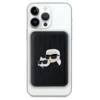Karl Lagerfeld Karl & Choupette Head Pin MagSafe - Power Bank indukcyjny 5000 mAh 15W (czarny)