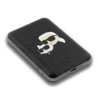 Karl Lagerfeld Karl & Choupette Head Pin MagSafe - Power Bank indukcyjny 5000 mAh 15W (czarny)