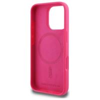 Karl Lagerfeld Silicone Choupette Head Print MagSafe - Etui iPhone 16 Pro (fuksja)