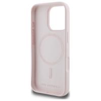 Karl Lagerfeld Silicone Double Heads Print MagSafe - Etui iPhone 16 Pro (różowy)