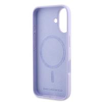 Karl Lagerfeld Silicone Karl & Choupette Ring MagSafe - Etui iPhone 16 Plus (fioletowy)