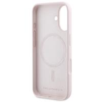 Karl Lagerfeld Silicone Karl & Choupette Ring MagSafe - Etui iPhone 16 (różowy)