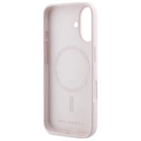 Karl Lagerfeld Silicone Double Heads Print MagSafe - Etui iPhone 16 (różowy)